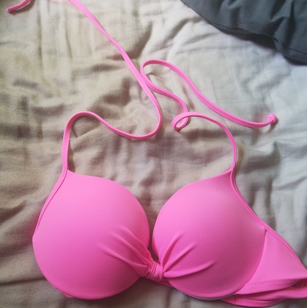 Pink swim top